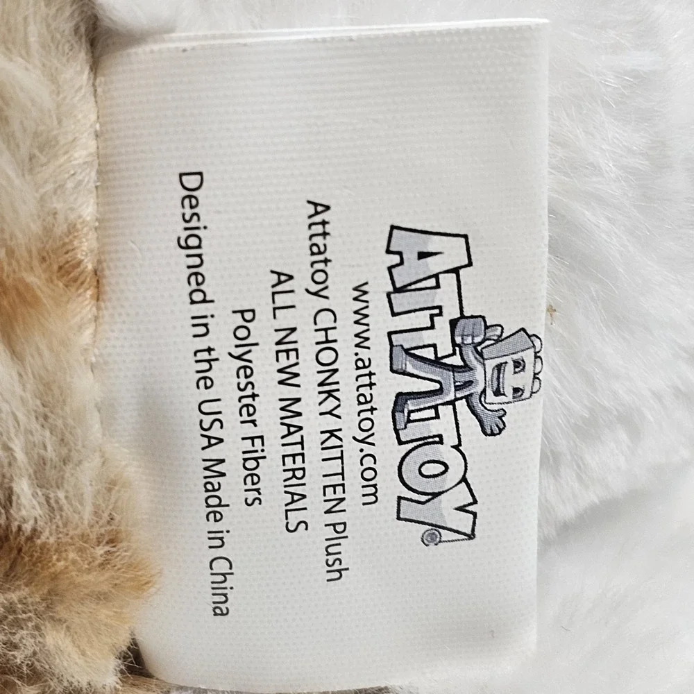 Attatoy Chonky Kitten Grumpy Taco‎ Cat Weighted Plush Animal Plump Fun Whimsical